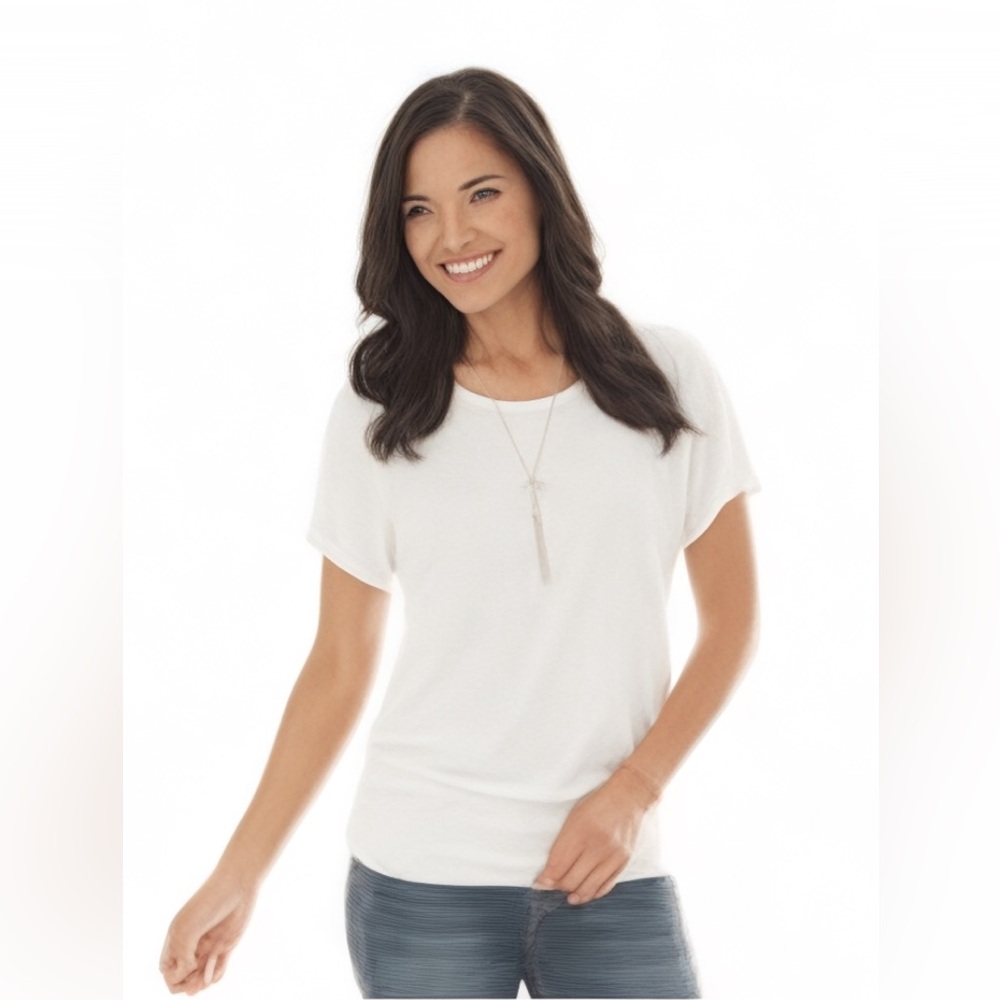 Apt. 9 Lattice-Back Banded-Hem Top